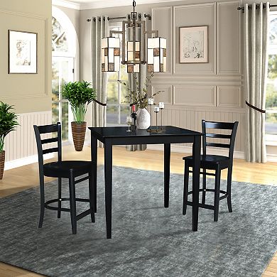 International Concepts Dining Table & Counter Stool 3-piece Set