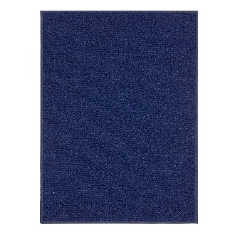 Ottomanson Solid Rug, Blue, 2X6 Ft