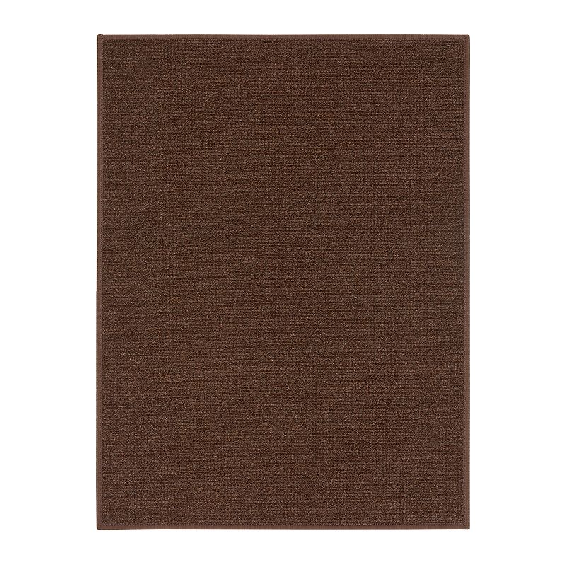 Ottomanson Solid Rug, Brown, 2X6 Ft