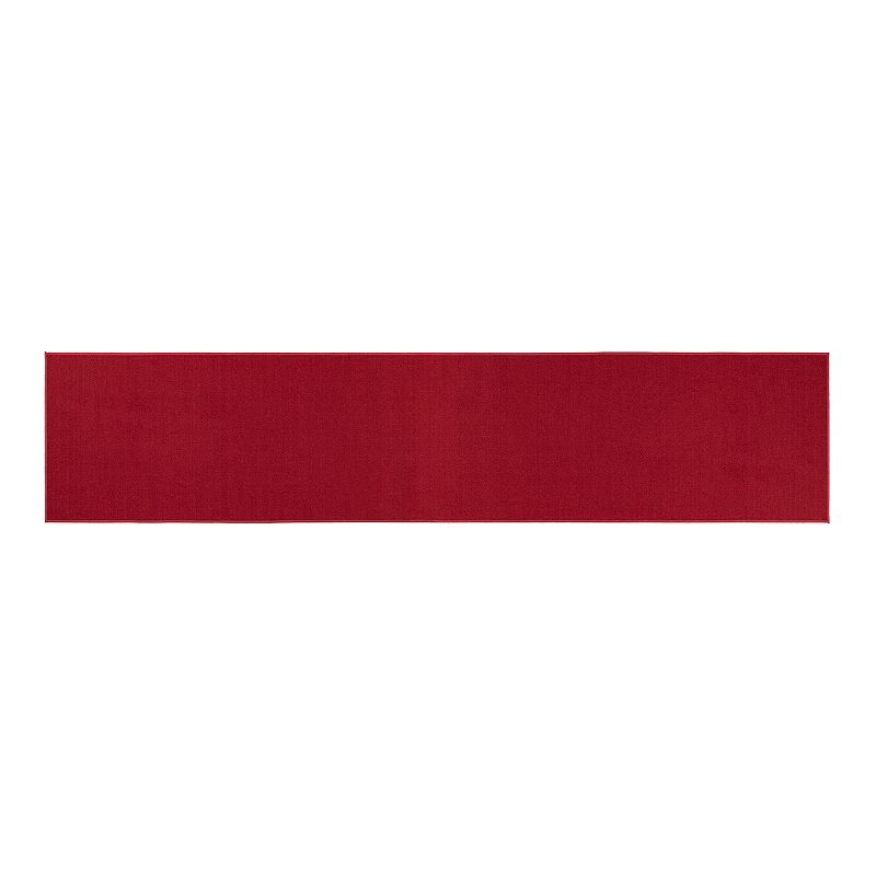 46506203 Ottomanson Solid Rug, Red, 2.5X10 Ft sku 46506203