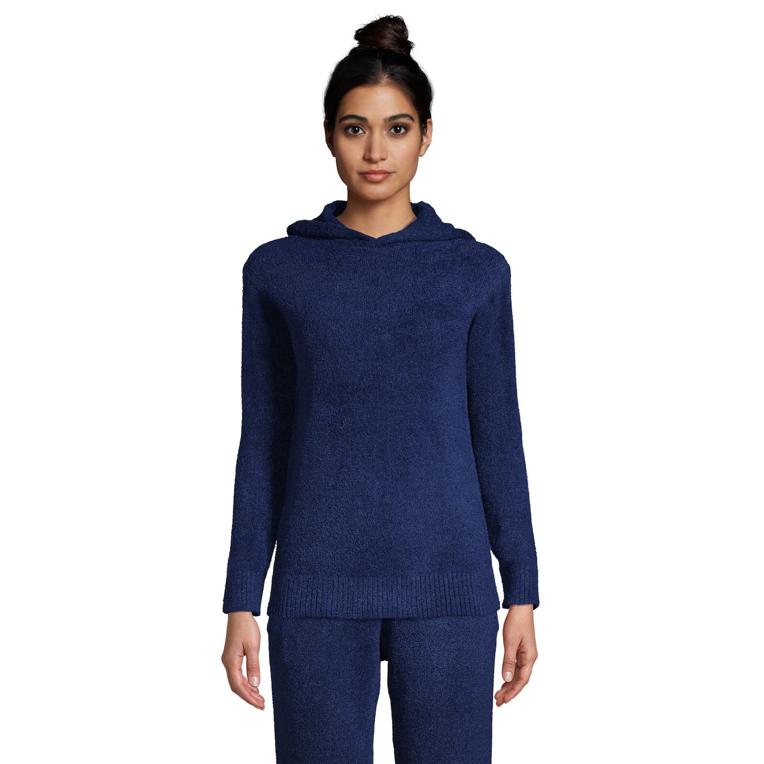 Image for Lands' End Petite Lounge Hooded Pullover Sweater at Kohl's.