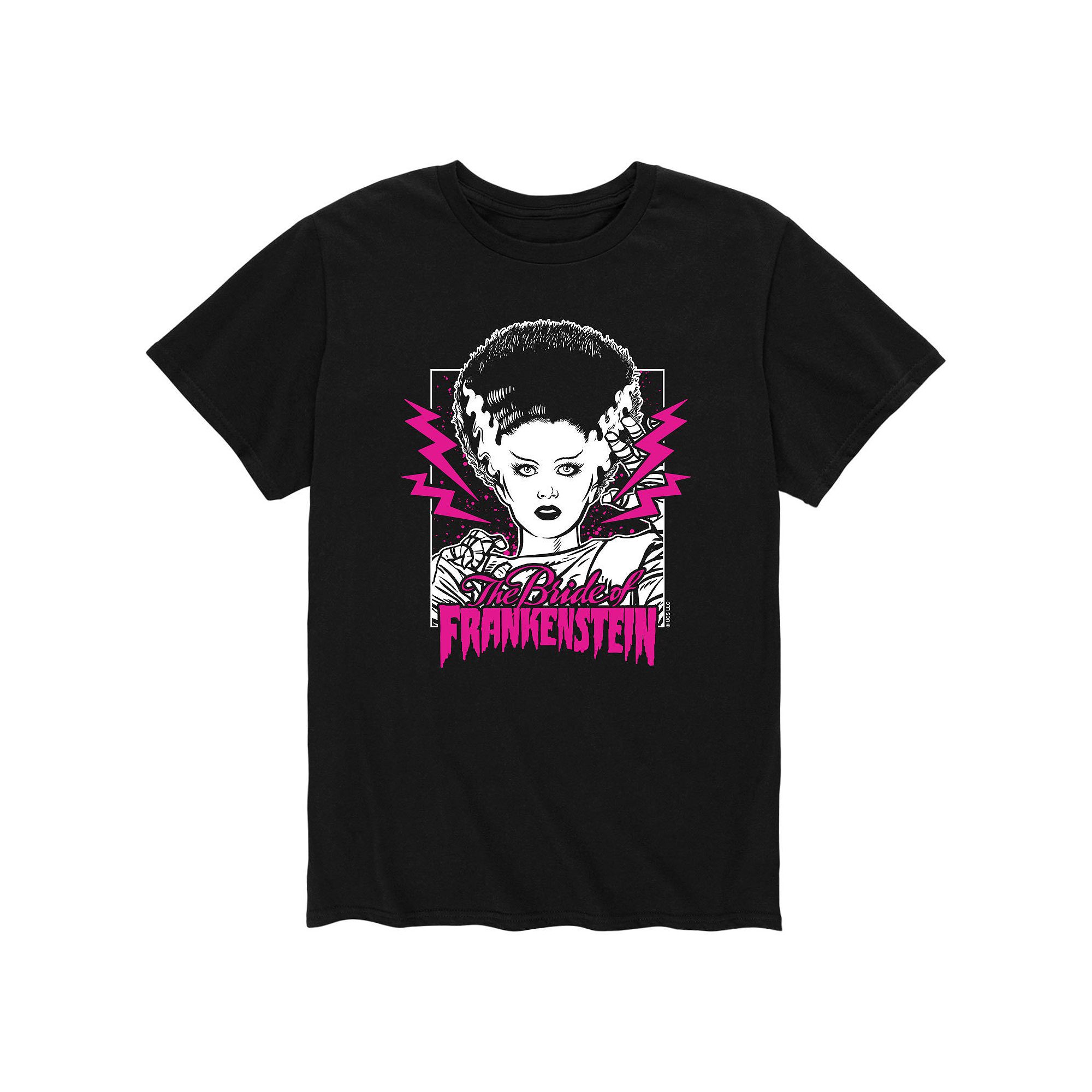 Mens Classic Monsters Bride Pink Tee, Size: Small, Black