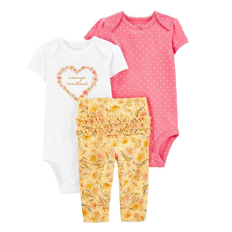 29449119 Baby Girl Carters 3-Piece Floral Little Character  sku 29449119