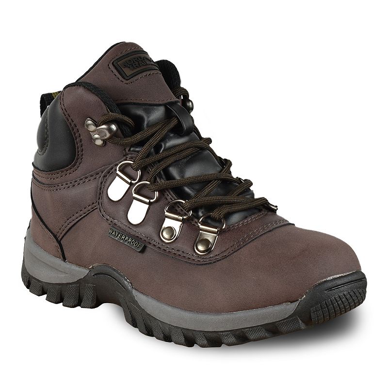 Nord Trail Edge Hi Kids Waterproof Hiking Boots, Boys, Size: 11, Brown