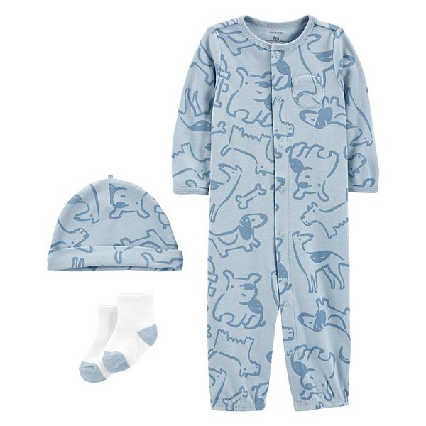 Baby Boy Carter's 3Piece Converter Gown Set