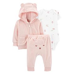 Baby Girl Carter's 4-Pack Heart Pointelle Bodysuits