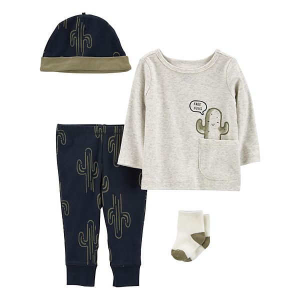 Baby Boy Carter's 4Piece Cactus Outfit Set