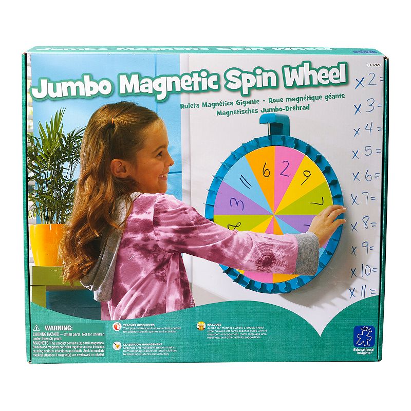 Educational Insights Jumbo Magnetic Spinner, Multicolor