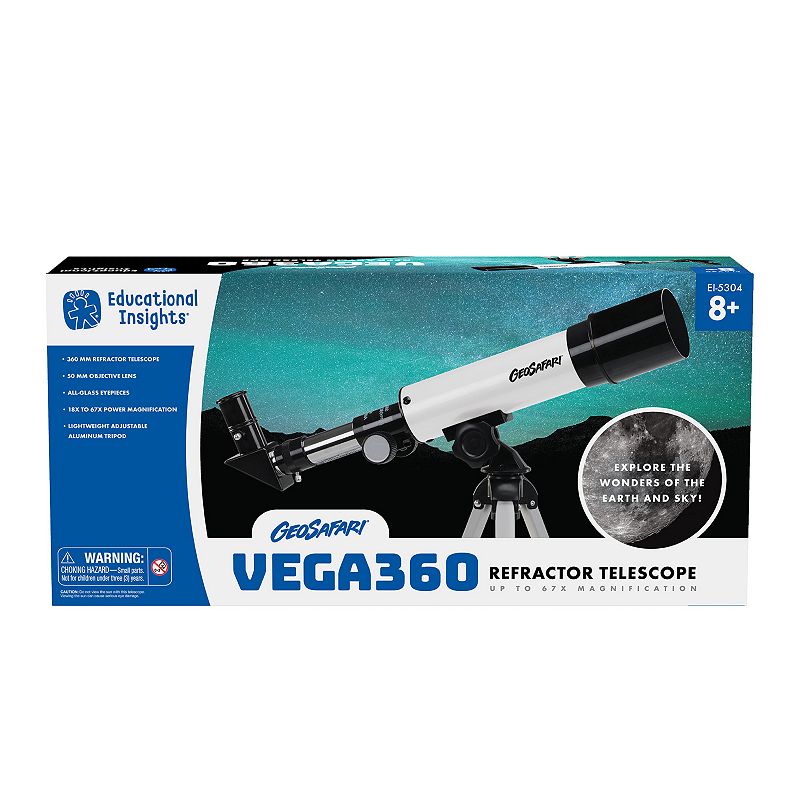 Educational Insights GeoSafari Vega 360 Telescope, Multicolor