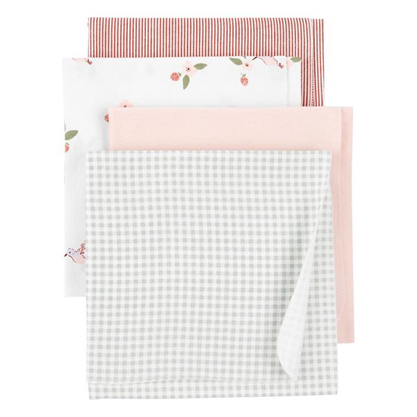 Baby Girl Carter's 4Piece Receiving Blankets