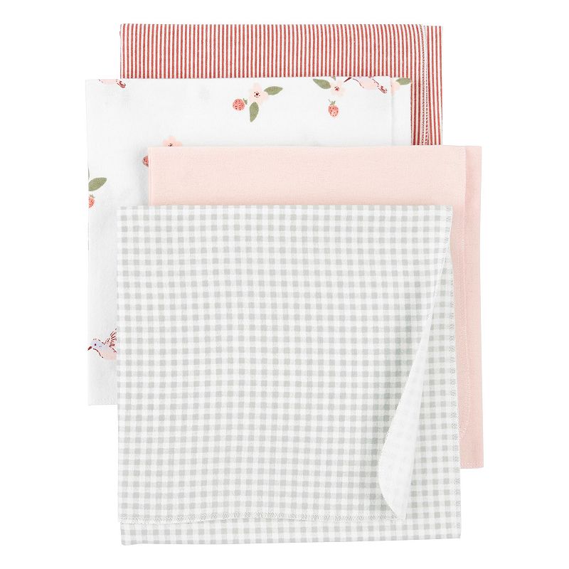 Baby Girl Carters 4-Piece Receiving Blankets, Multicolo