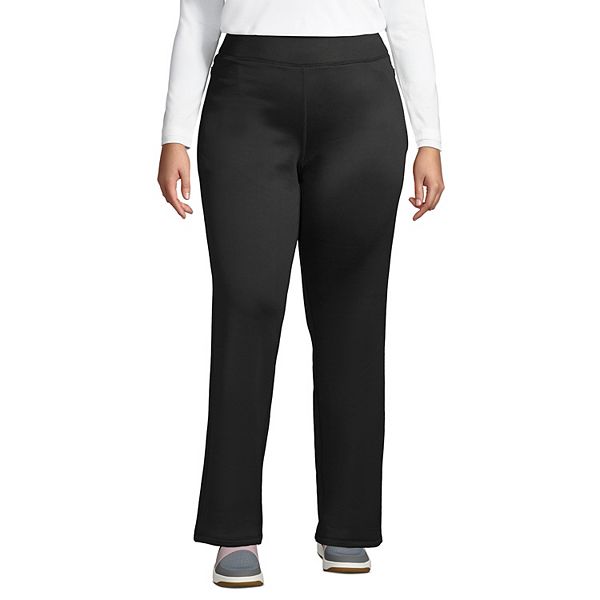 Plus Size Lands' End Active Fleece Lined Yoga Pants