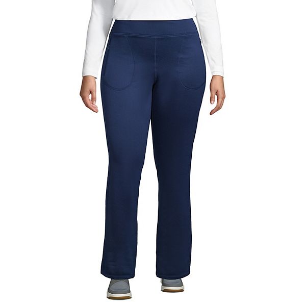 Plus Size Lands' End Active Fleece Lined Yoga Pants