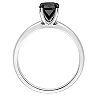 Stella Grace 14k White Gold 1 Carat T.W Black Diamond Solitaire Ring