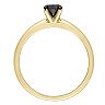 Stella Grace 14k Gold 1/2 Carat T.W Black Diamond Solitaire Ring