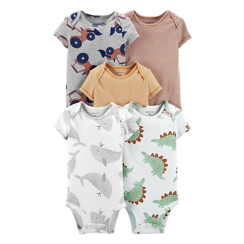 Baby Boy Carters 5-Pack Short-Sleeve Original Bodysuits, Infant Boys, Siz