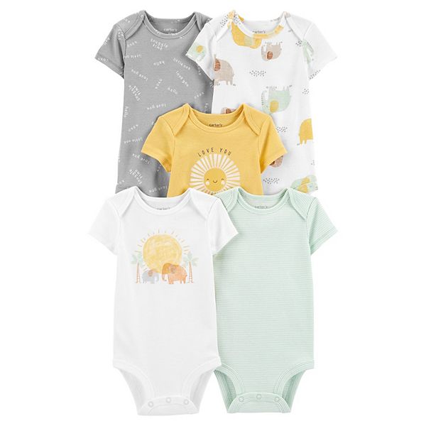Baby Carter's 5Pack ShortSleeve Original Bodysuits