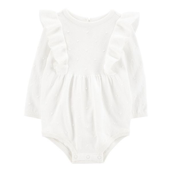 Baby Girl Carter's Ruffle LongSleeve Bodysuit