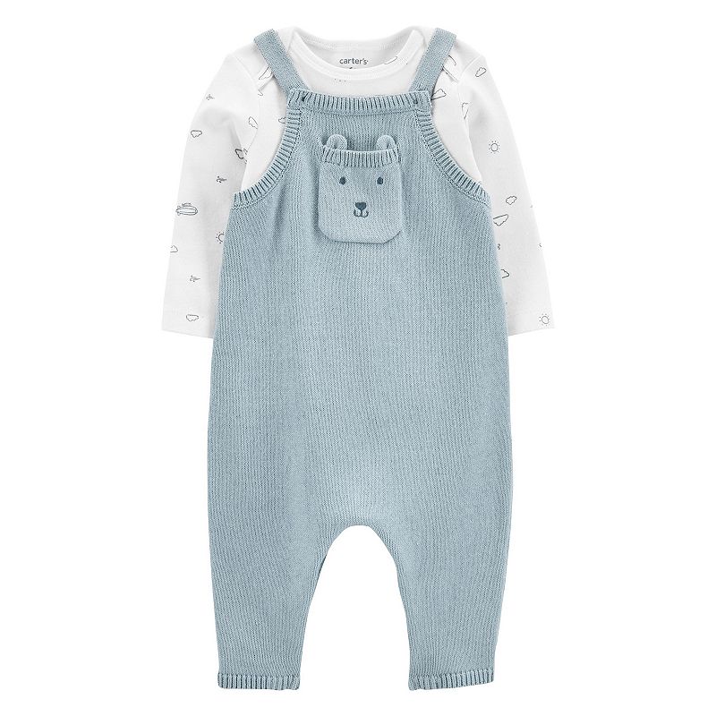 Baby Carters 2-Piece Long-Sleeve Tee & Sweater Coverall Set, Infant Boys,