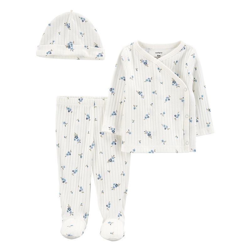Baby Girl Carters 3-Piece Floral Outfit Set, Infant Girls, Size: PREEMIE,