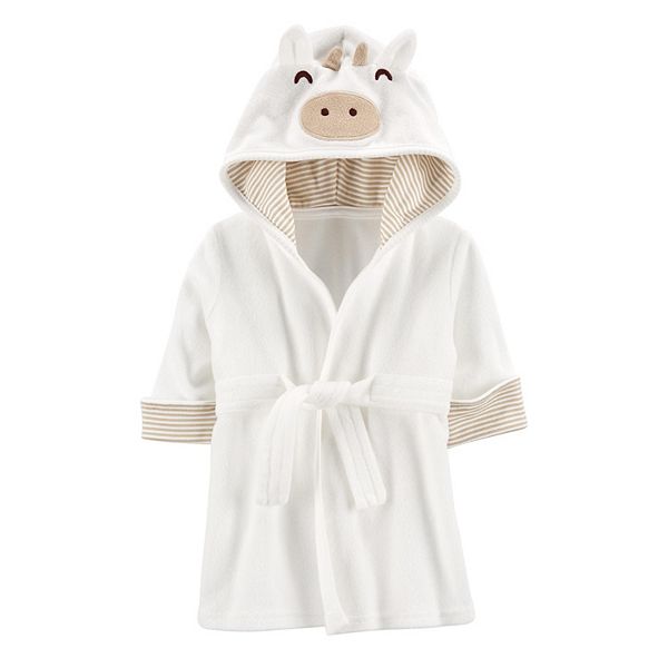 Baby Carter's Hooded Terry Robe - White