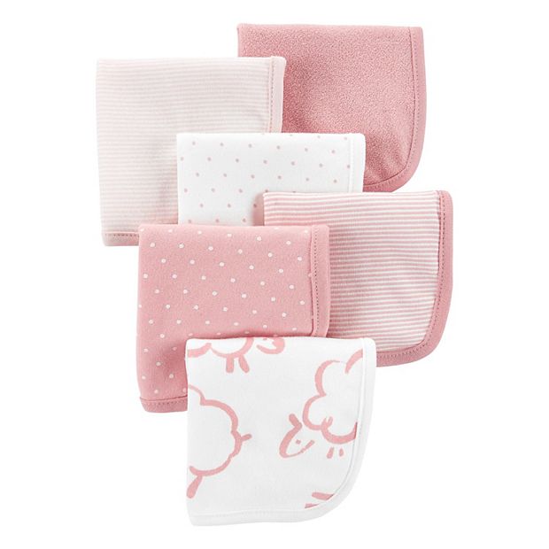 6-Pack Baby Wash Cloths: Dove – Apple Blossom Baby And Decor