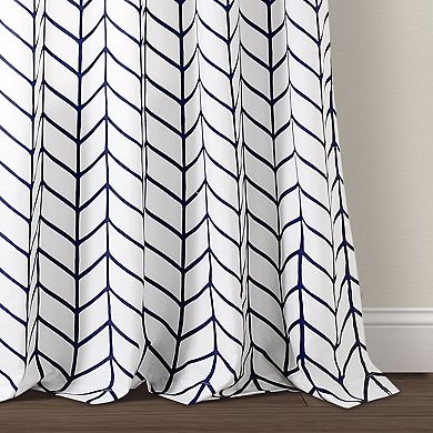 Lush Decor 2-Piece Calia Chevron Geo Window Curtain Panel Set