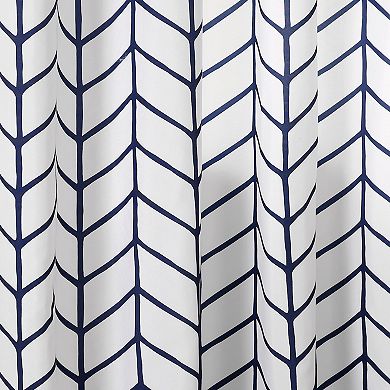 Lush Decor 2-Piece Calia Chevron Geo Window Curtain Panel Set