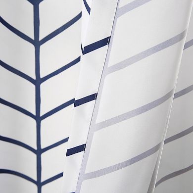 Lush Decor 2-Piece Calia Chevron Geo Window Curtain Panel Set
