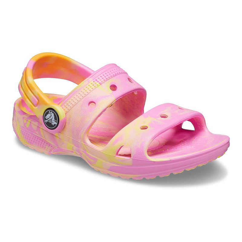 71729887 Crocs Classic Marbled Toddler Girls Sandals, Toddl sku 71729887