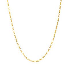 14K Gold Mirror Chain Necklace – Baby Gold