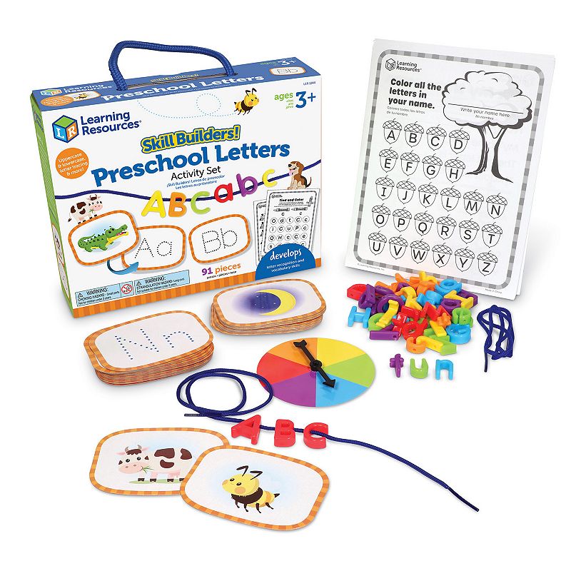 Learning Resources Skill Builders! Preschool Letters, Multicolor