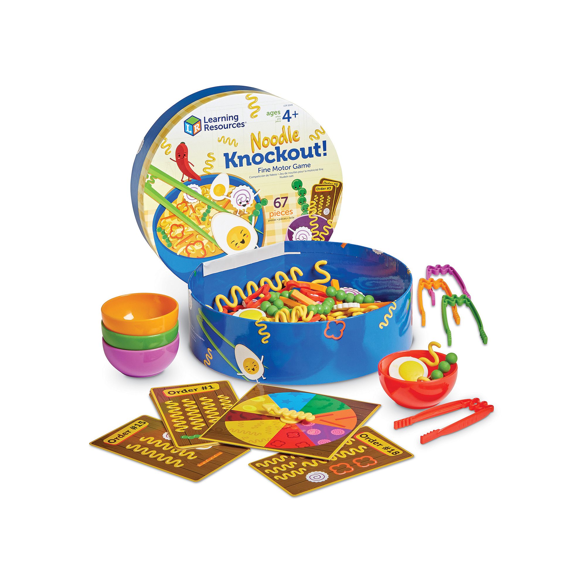Learning Resources Noodle Knockout Fine Motor Game, Multi