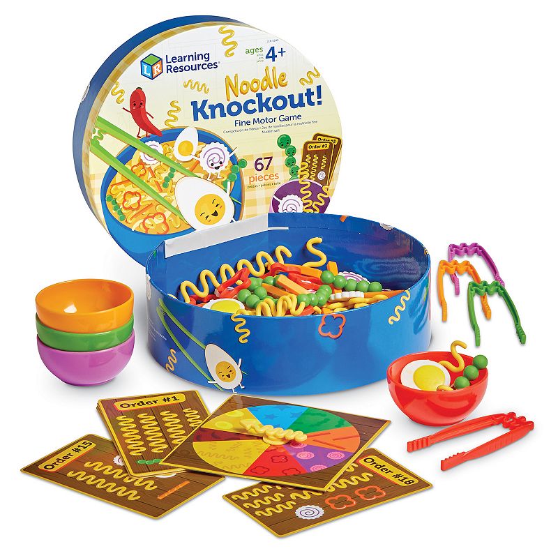 Learning Resources Noodle Knockout Fine Motor Game, Multicolor