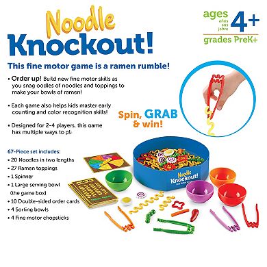 Learning Resources Noodle Knockout Fine Motor Game