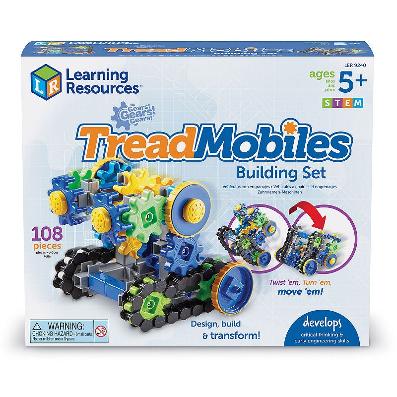 Learning Resources Gears! Gears! Gears! Treadmobiles, Multicolor