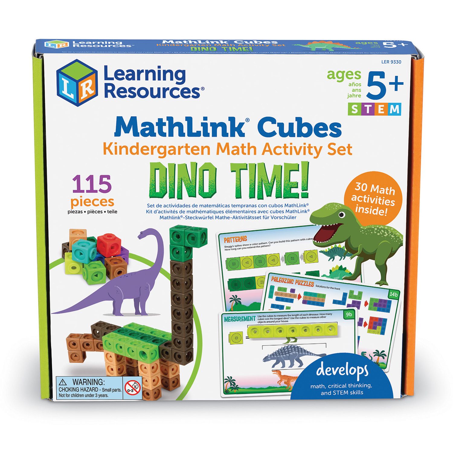 Image for Learning Resources Mathlink Cubes Kindergarten Math Activity Set: Dino Time! at Kohl's.