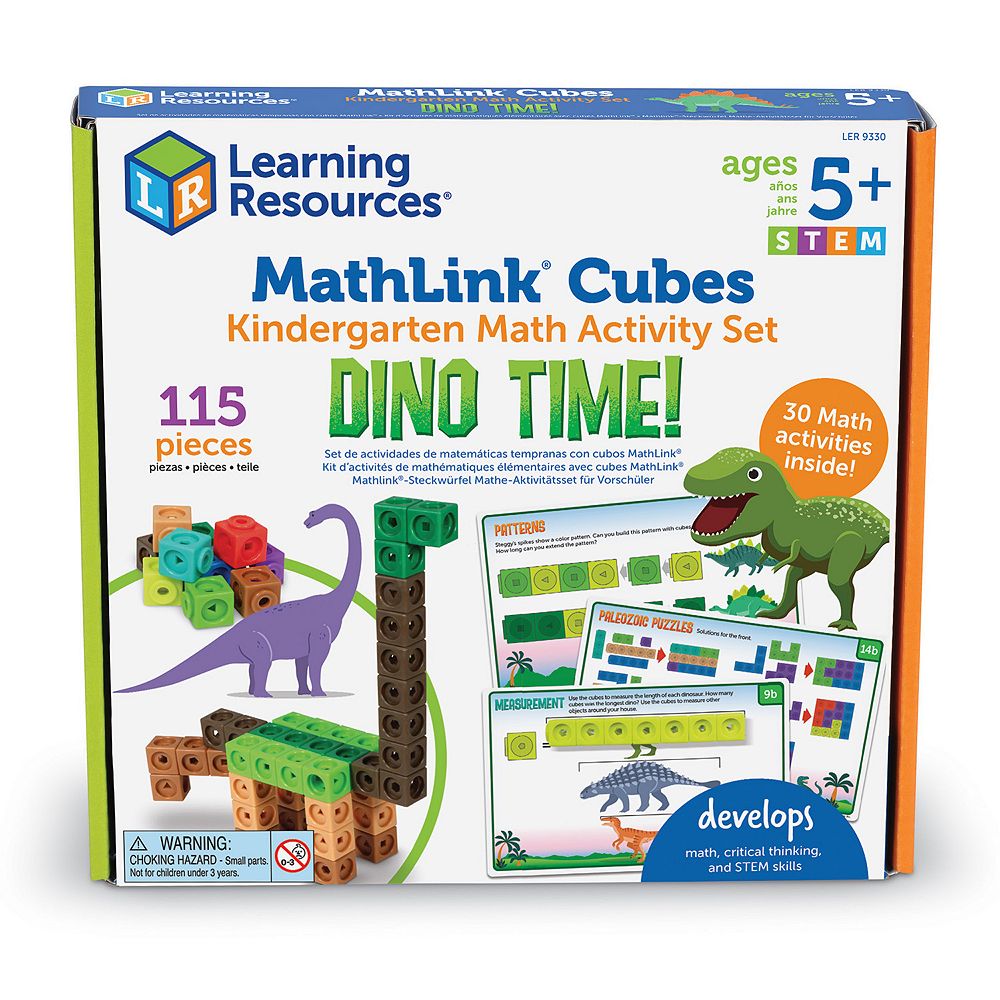 Learning Resources Mathlink Cubes Kindergarten Math Activity Set