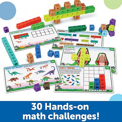 Learning Resources Mathlink Cubes Kindergarten Math Activity Set: Dino Time!