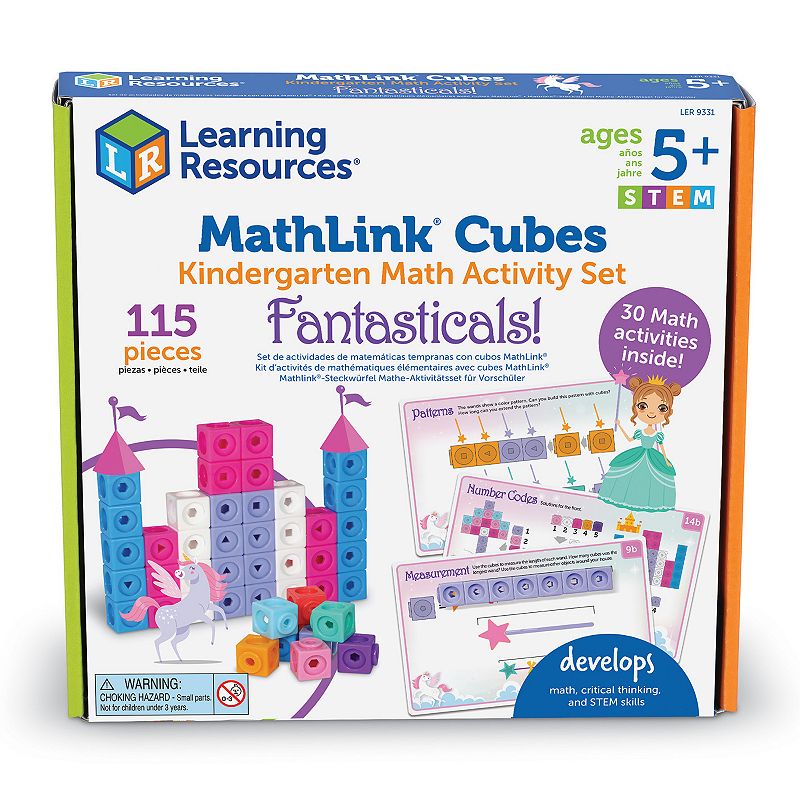 Learning Resources Mathlink Cubes Kindergarten Math Activity Set: Fantastic