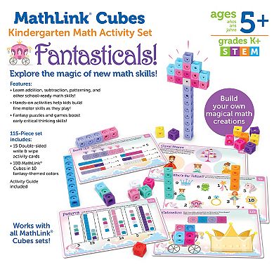 Learning Resources Mathlink Cubes Kindergarten Math Activity Set: Fantasticals!