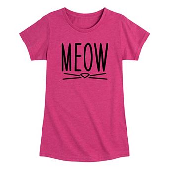 Girls 7-16 Meow Graphic Tee