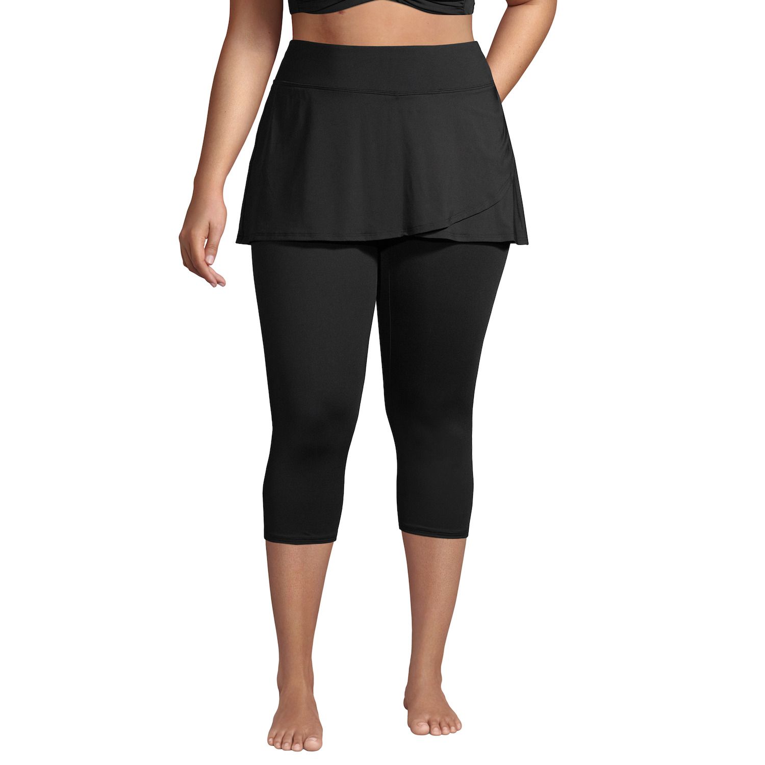 Image for Lands' End Plus Size UPF 50 Swim Skirt & Capri Leggings at Kohl's.