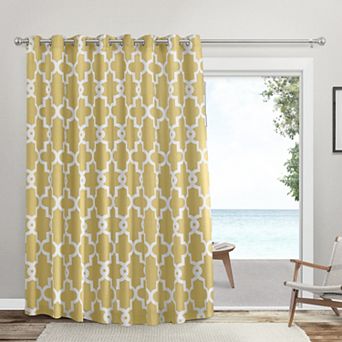 Exclusive Home Curtains Ironwork Sateen Woven Room Darkening Blackout 1-panel Window Curtain
