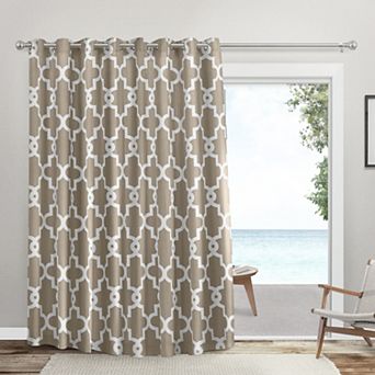 Exclusive Home Curtains Ironwork Sateen Woven Room Darkening Blackout 1-panel Window Curtain