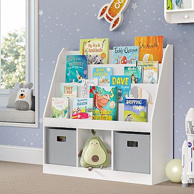 RiverRidge Home Kids 3-Cubby Book Rack