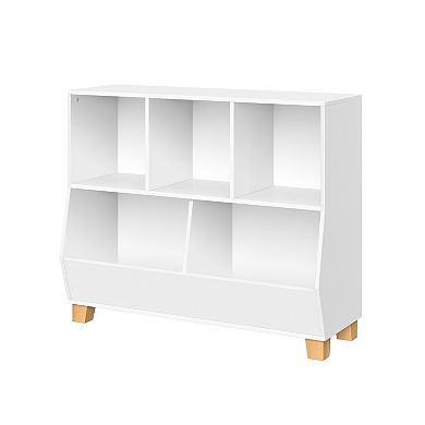 RiverRidge Home Kids Catch All Cubby 3-Bin Toy Organizer Floor Decor
