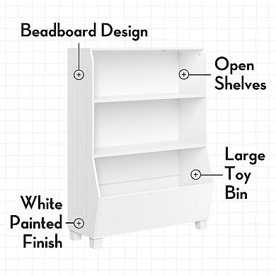 RiverRidge Home Kids 2-Bin 2-Shelf Bookcase Toy Organizer Floor Decor