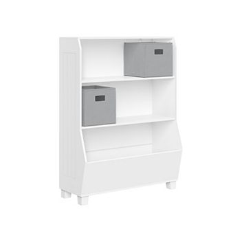 RiverRidge Home Kids 2-Bin 2-Shelf Bookcase Toy Organizer Floor Decor