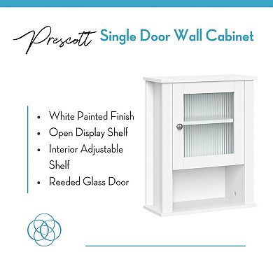RiverRidge Home Prescott 1-Door Wall Cabinet